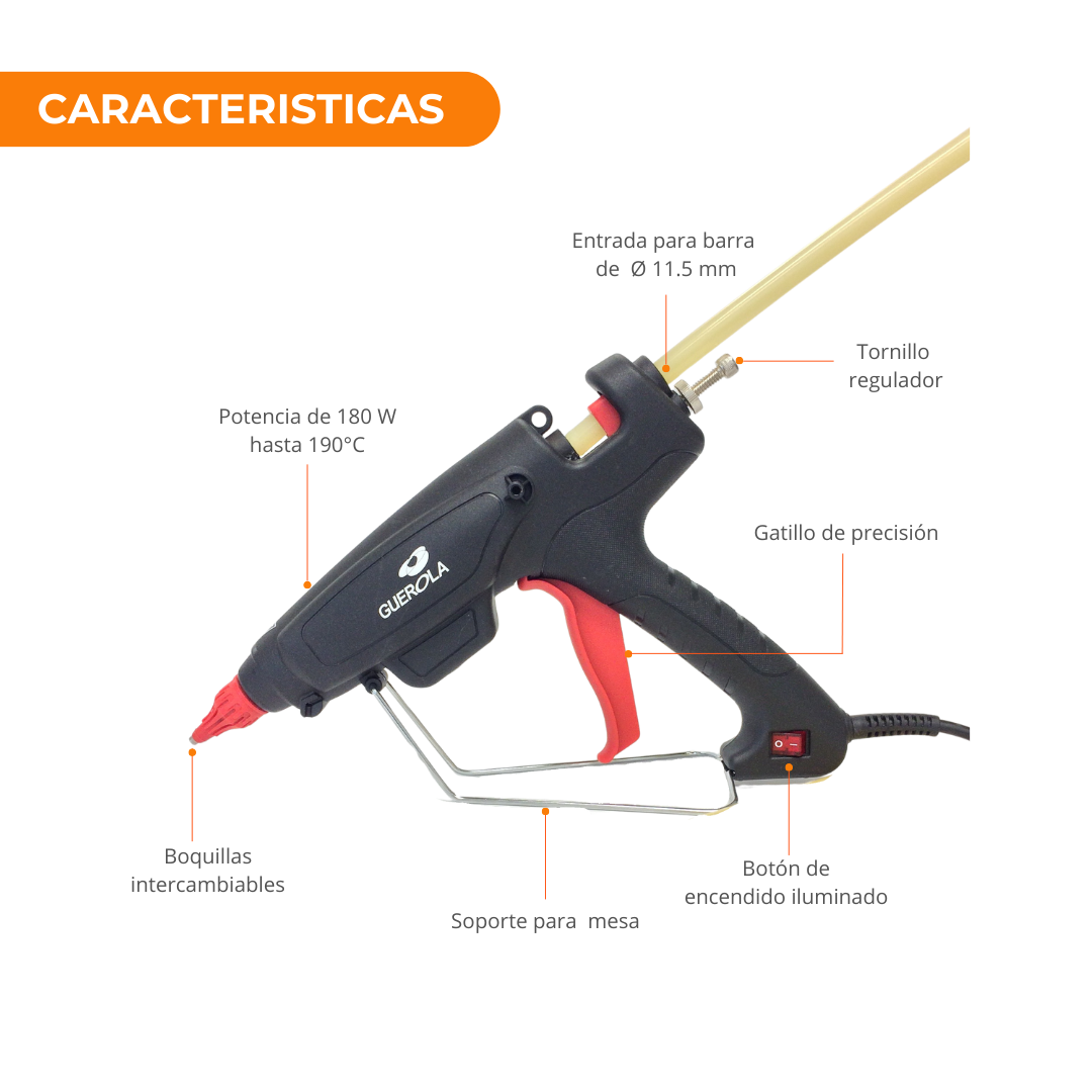 Pistola adhesiva hot-melt (PT-180) - Imagen 2